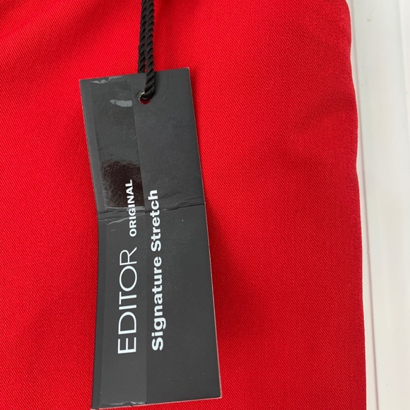 Red Express Editor Pants - Picture 8 of 8